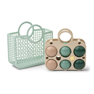 Liewood Emmett Petanque Set with colorful balls.