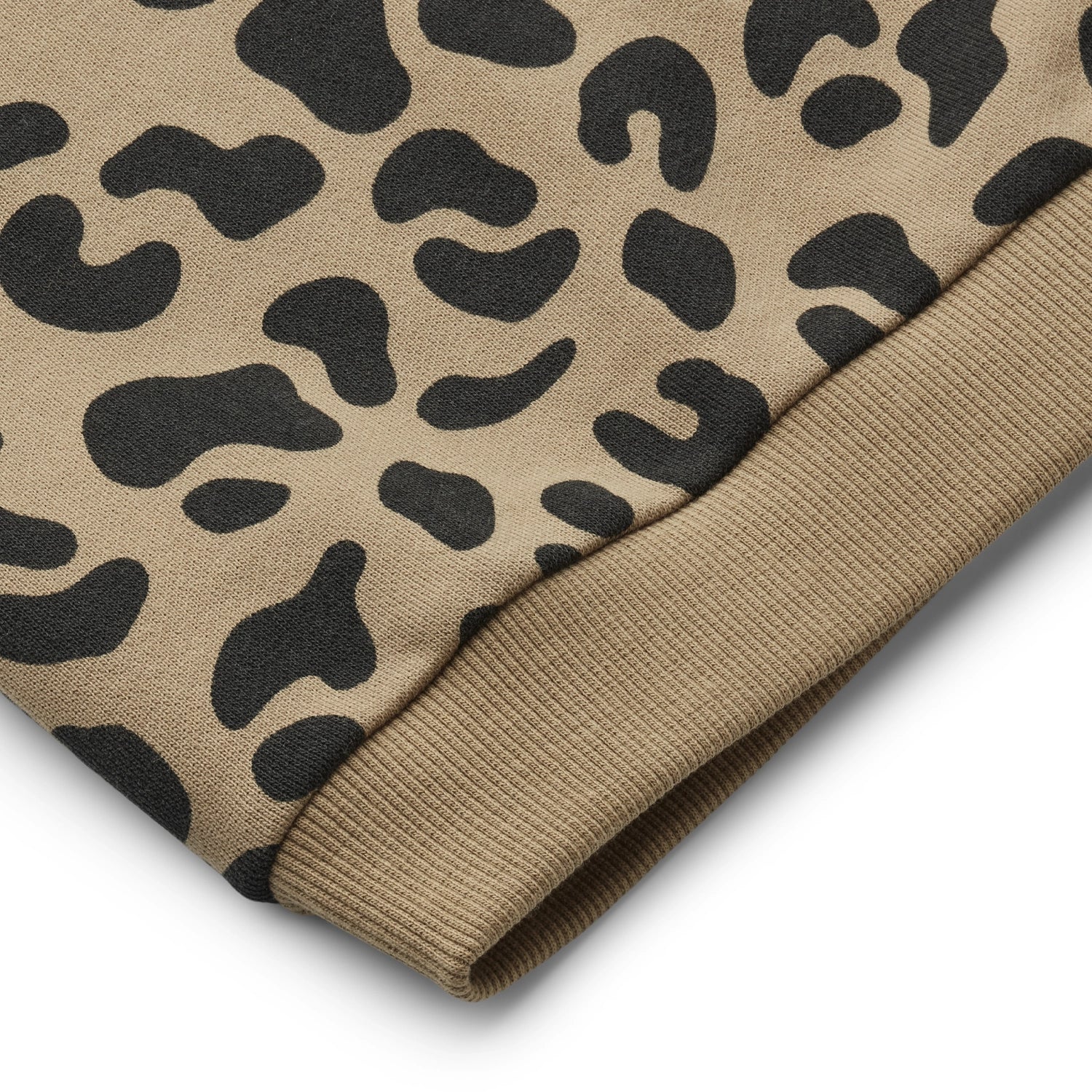 lose-up of liewood hoodie ribbed cuffs.