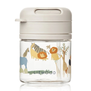 Straw cup for toddler is suitable for strollers and travel.