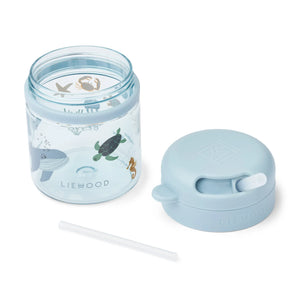 Toddler cup with straw