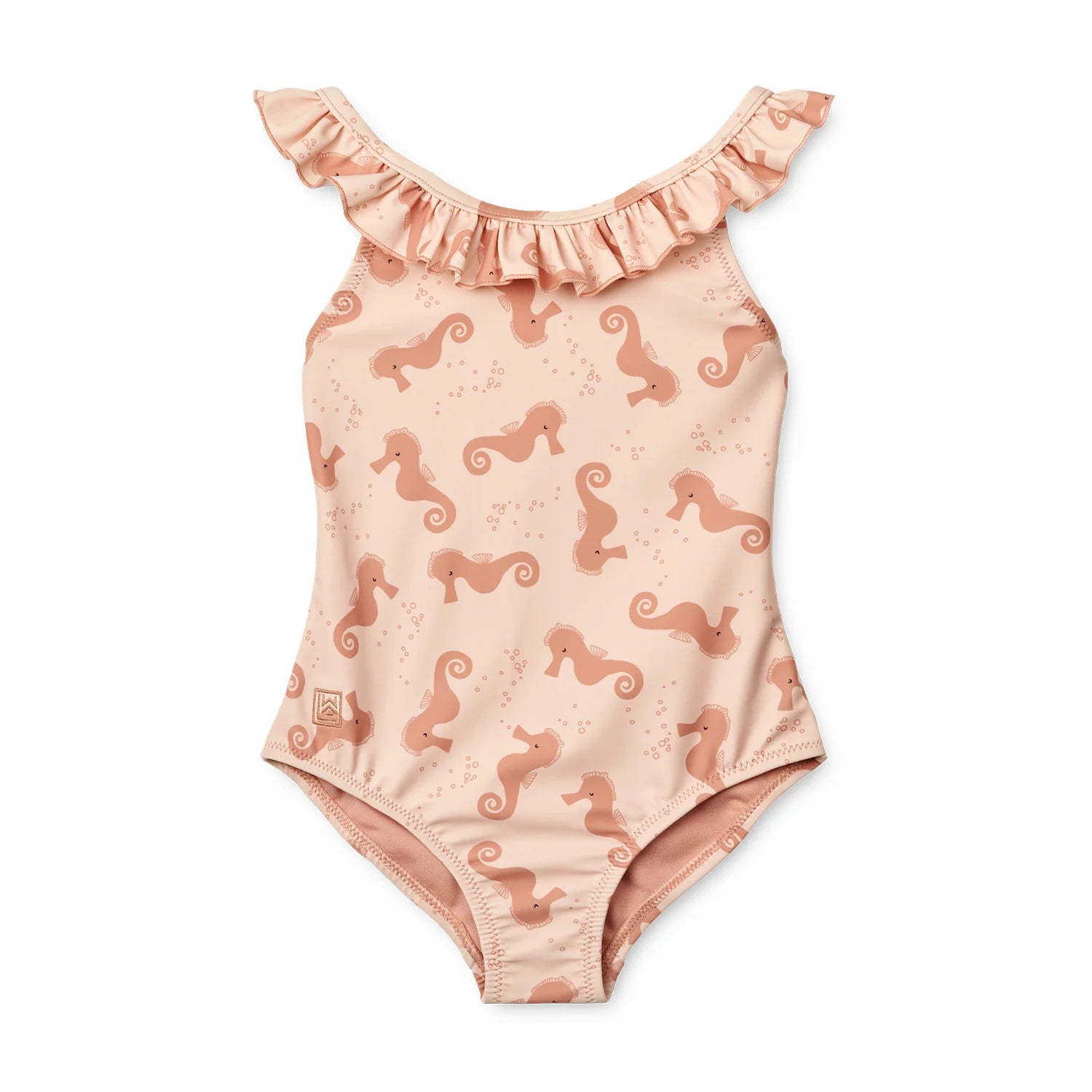 Liewood UV Ruffle Swimsuit - Seahorse / Apple Blossom