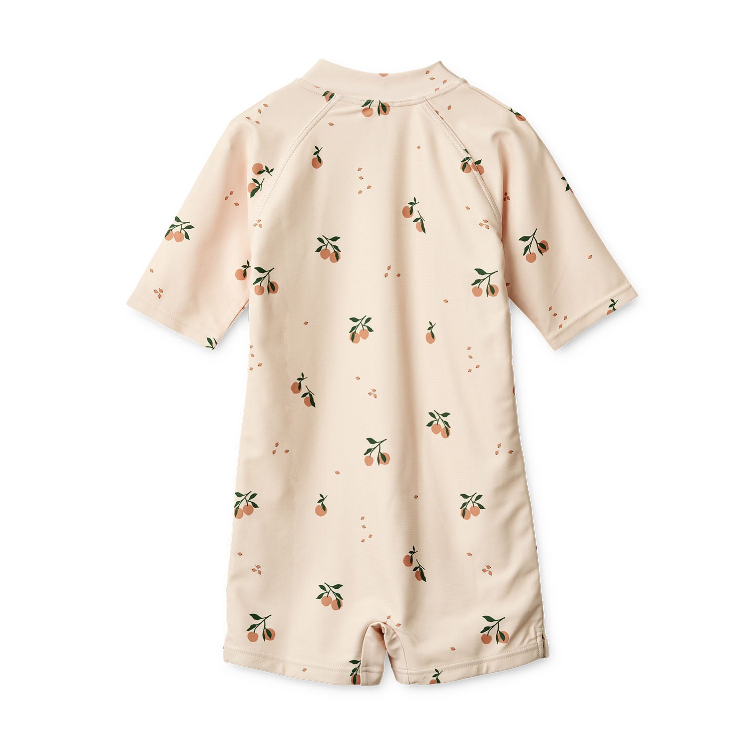 Back design of liewood max short sleeve swim jumpsuit.