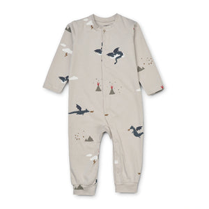 Liewood Birk Pyjama Jumpsuit - Little Dragon/Sandy Mix