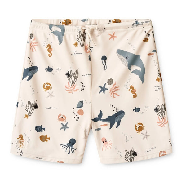 Liewood Otto Swim Pants Shorts - Sea Creatures/Sandy Mix