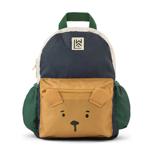 Liewood andreas backpack in bear design for school kids.