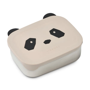 Liewood Arthur stainless steel lunchbox with 3 compartments and flexible silicone lid for kids’ school lunches