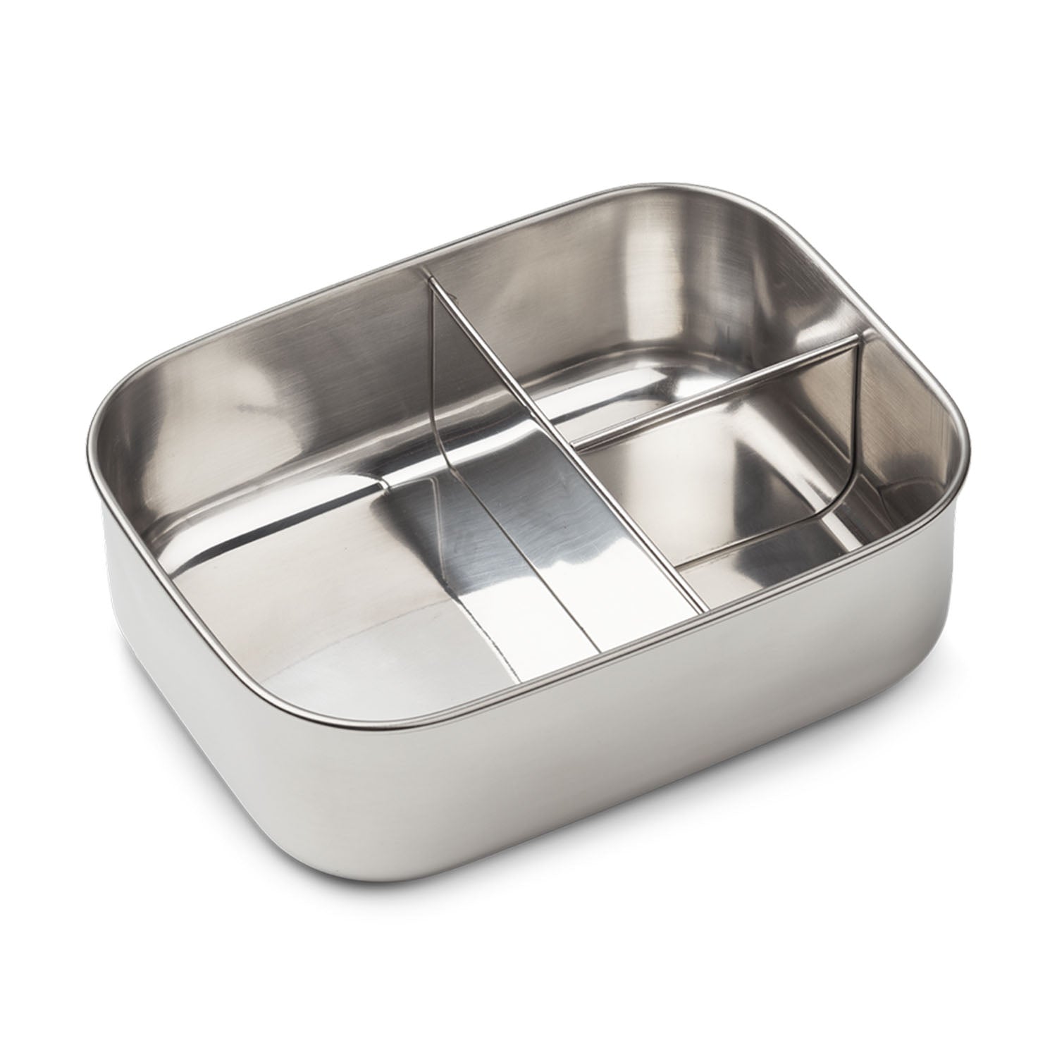 Durable reusable lunchbox for children with lightweight stainless steel body and modern Scandinavian design