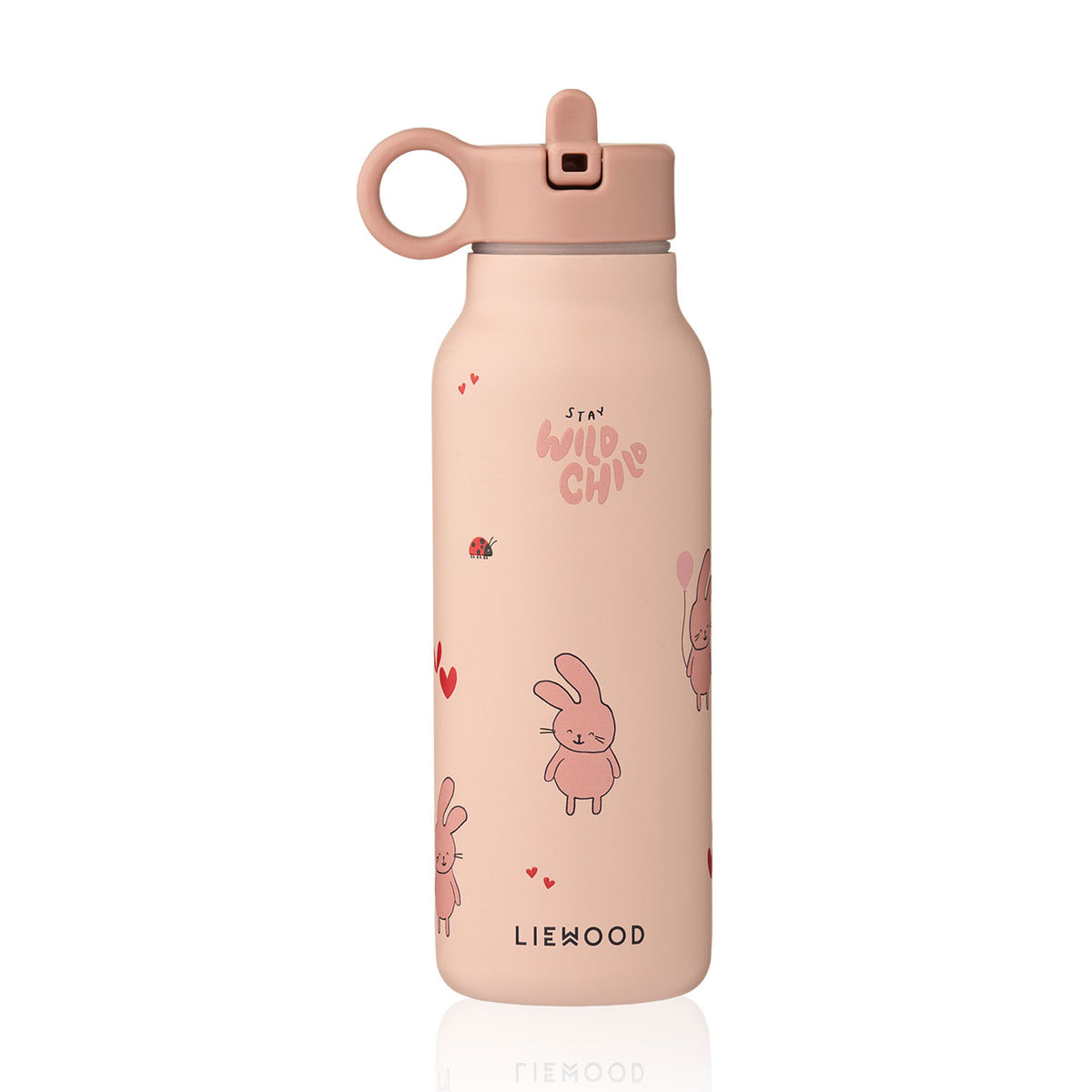 Liewood falk water bottle wild child rosey 