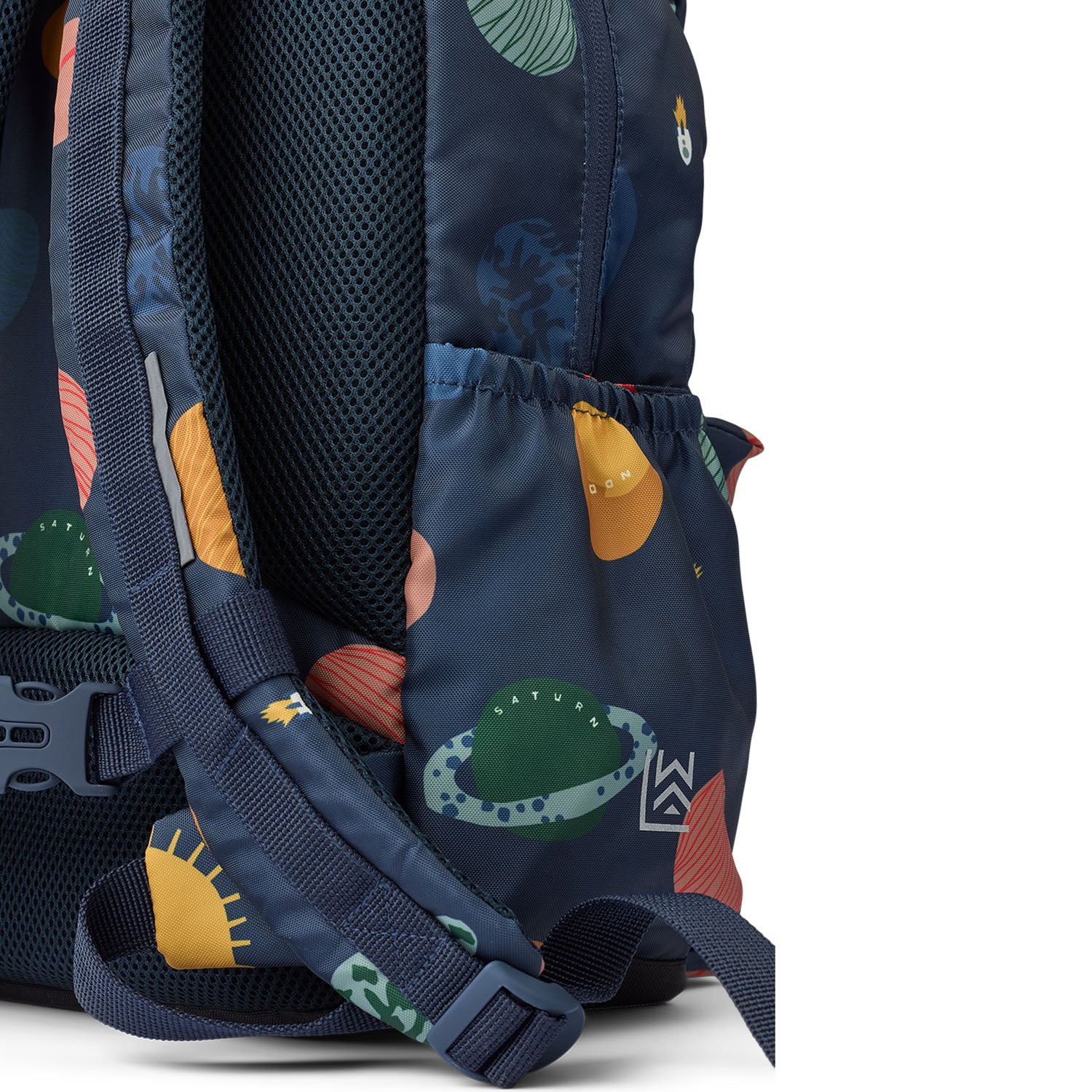 Padded lower back and hip support on Liewood Johnny School Backpack