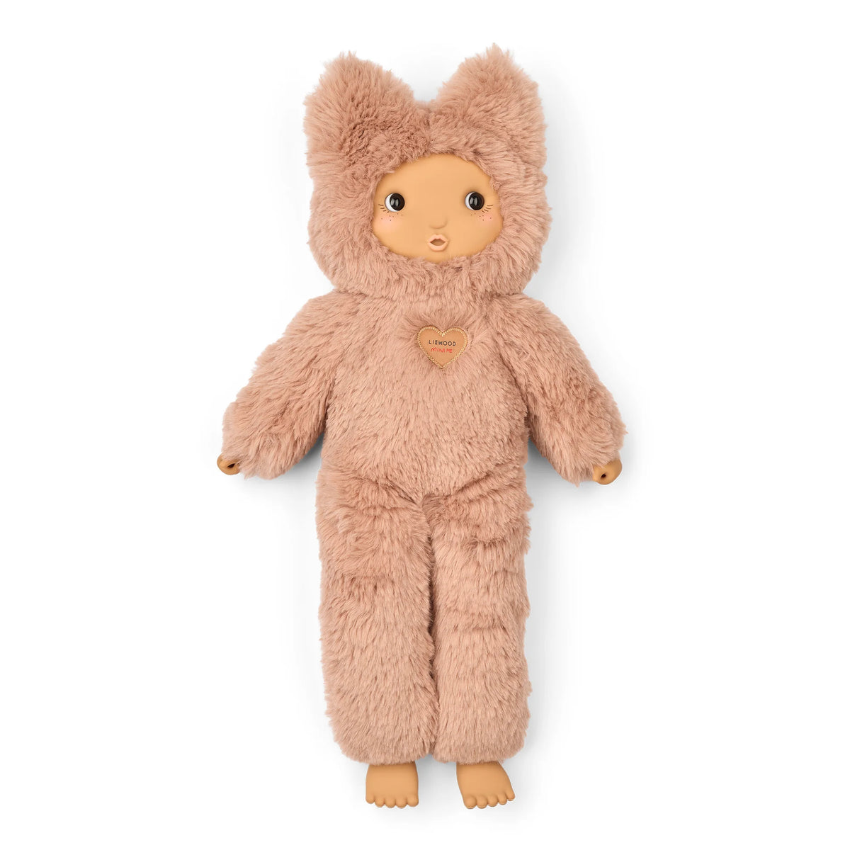 Back view Liewood Misa Cleo plush doll Pale Tuscany colour.