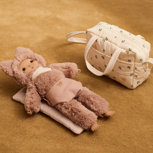 Liewood Misa Cleo doll laid flat Pale Tuscany with accessories