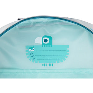 Name label inside the kids backpack for easy identification