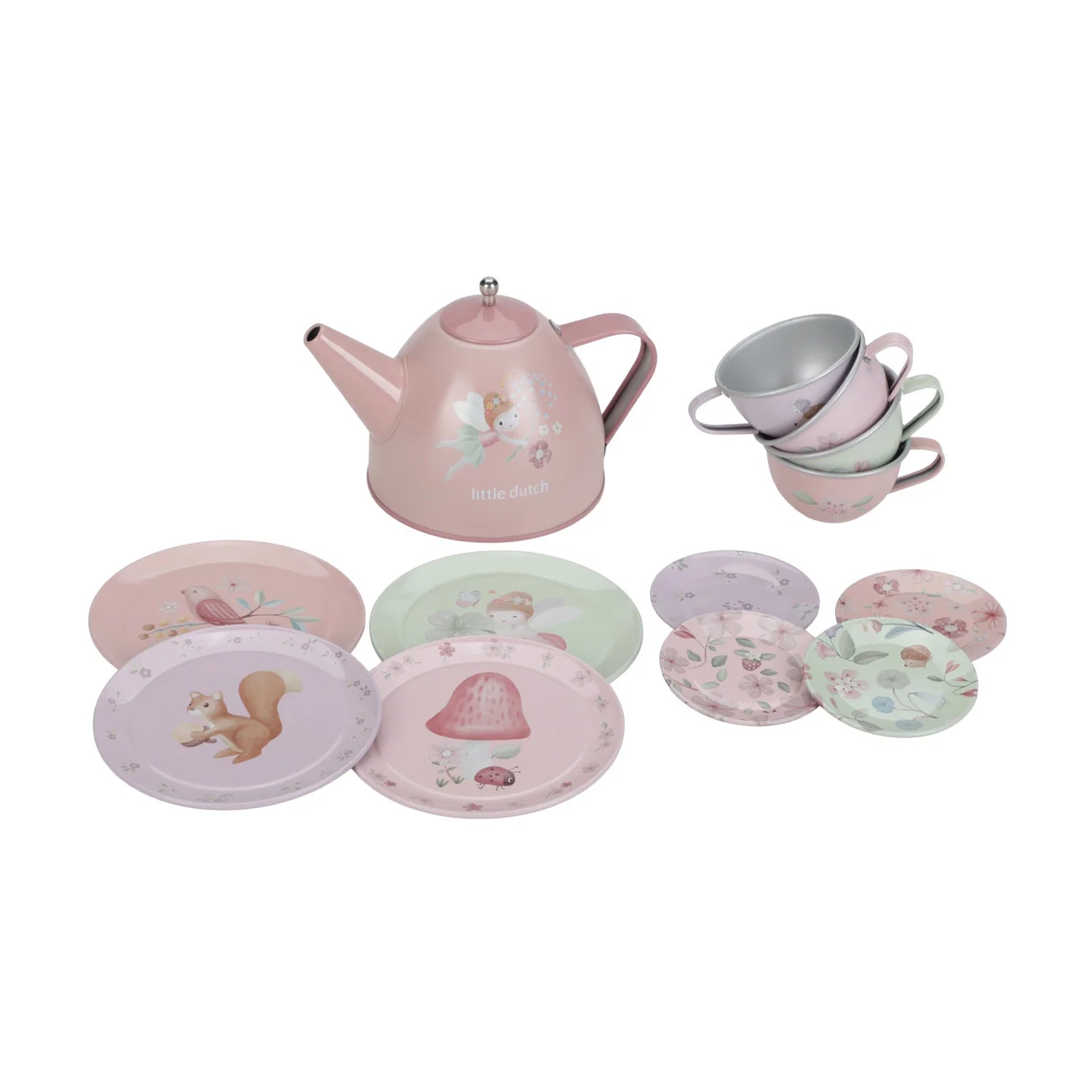 Little Dutch Tea Set - Fairy Garden, 13 Piece, Multicolour