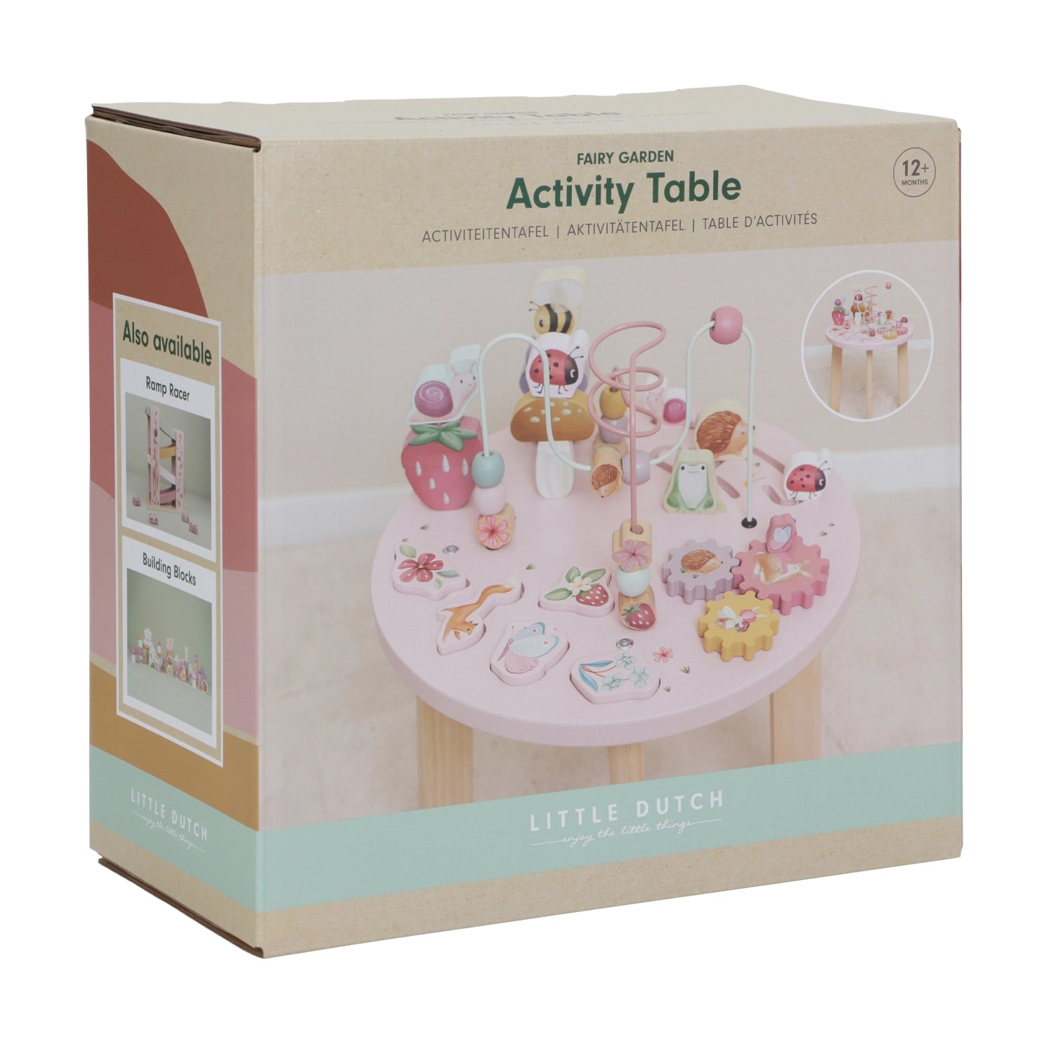 Activity table in the box in a white background.