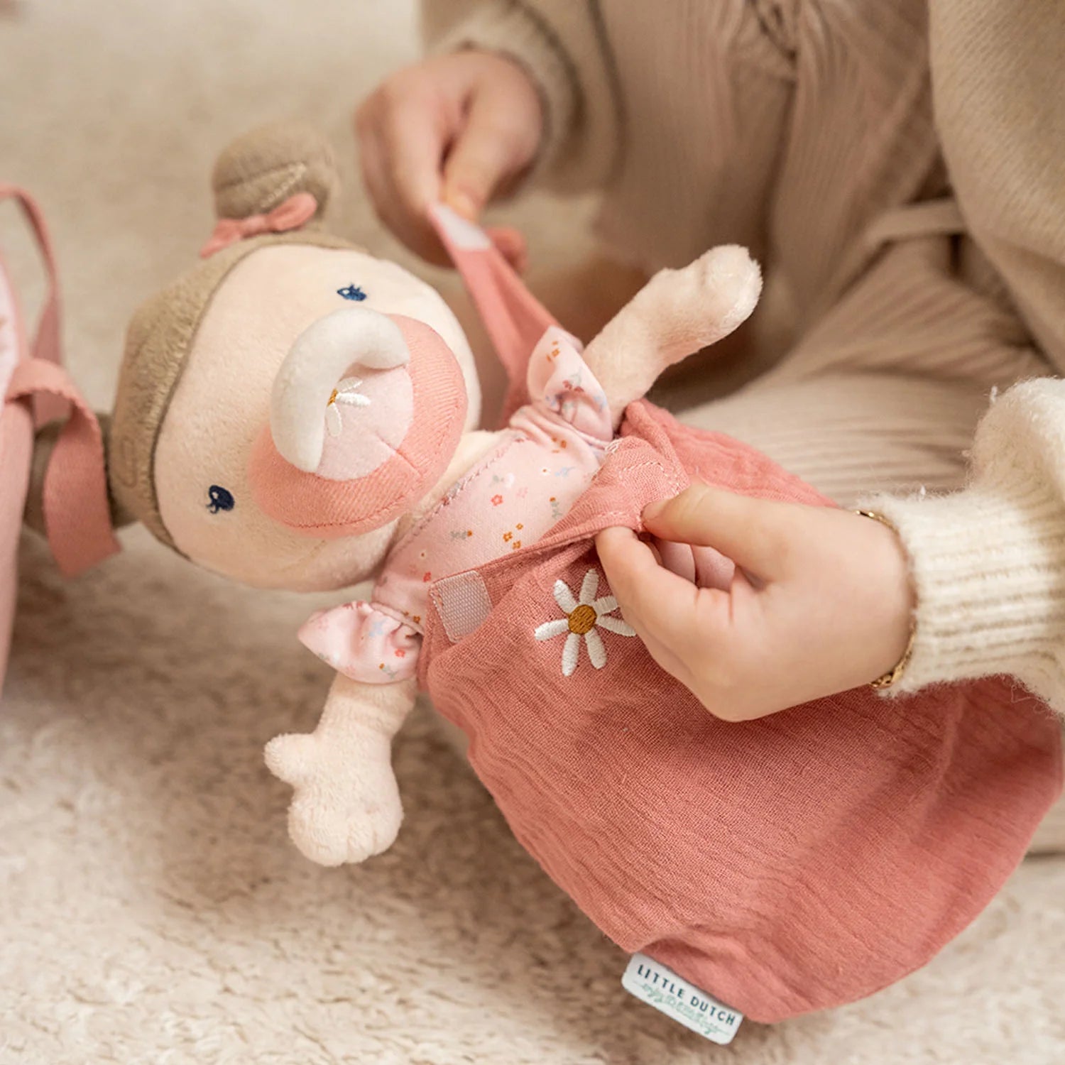 Little Dutch Baby Doll Rosa - Pink Flowers
