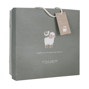 Closed Little Dutch Baby Gift Set box, showing the perfect presentation for a baby shower present.