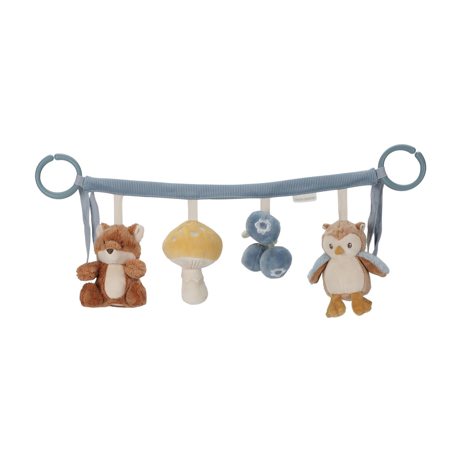 Little dutch forest friends stroller toy chain with soft toys