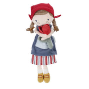 Little dutch cuddle doll farmer rosa with  tulip - 35 cm
