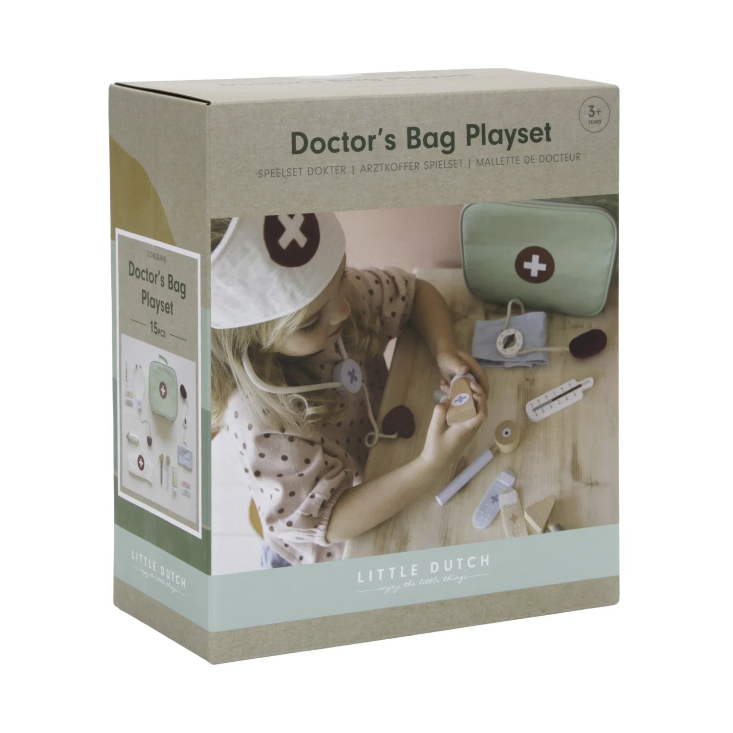Little Dutch doctor's bag is perfect gifts for kids aged 3 years and older.