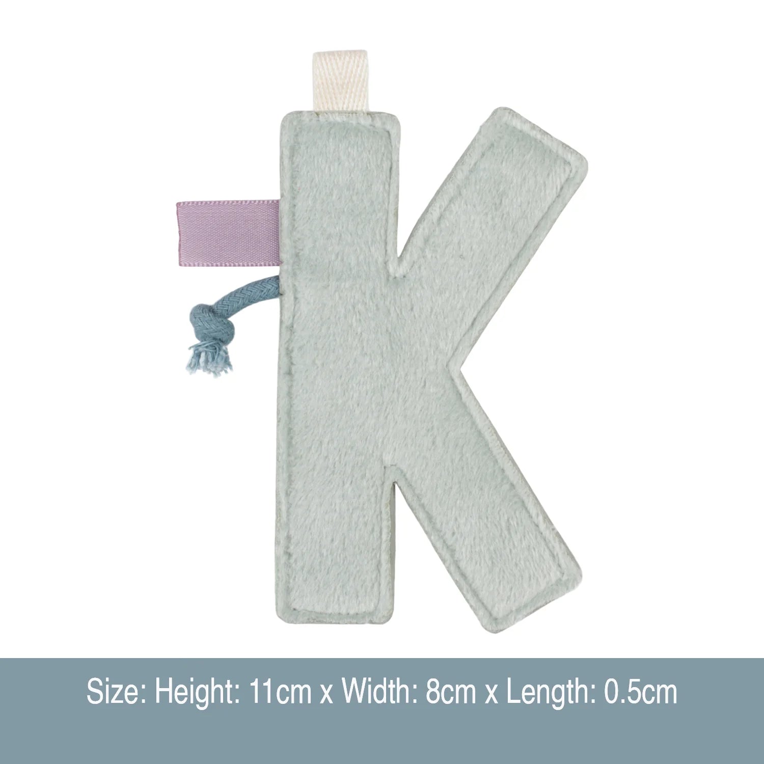 Size of the Little Dutch hanging décor element letter K.