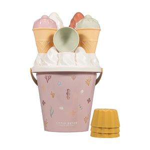 Little Dutch Ice Cream Bucket Set - Ocean Dreams Pink
