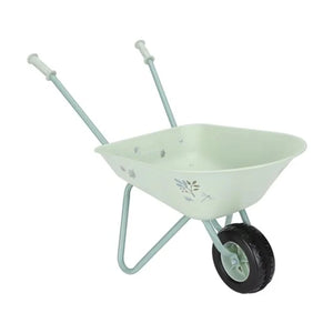 Little Dutch wheelbarrow in a white background.