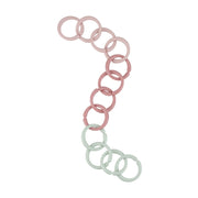 Little dutch loops linked together to make a playful chain.