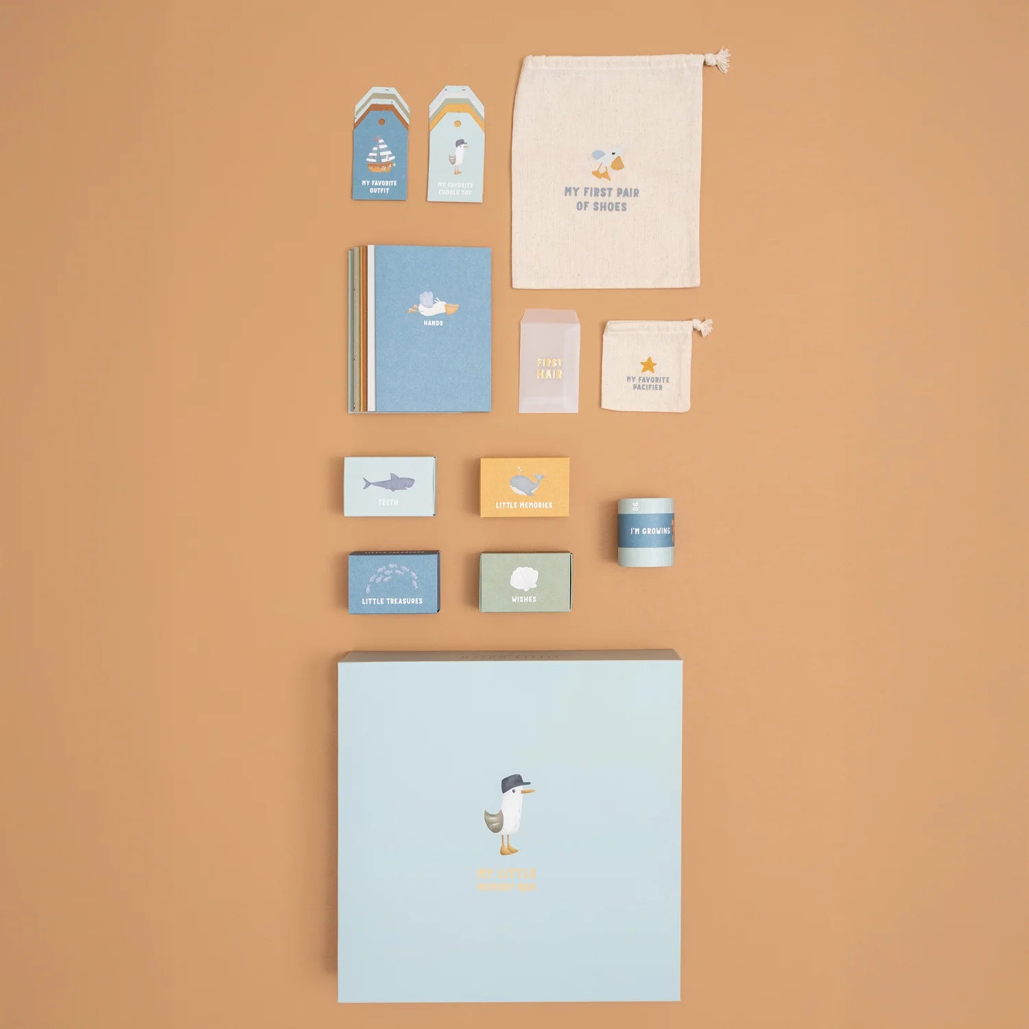 Little Dutch Memory Box presented as a newborn gift.