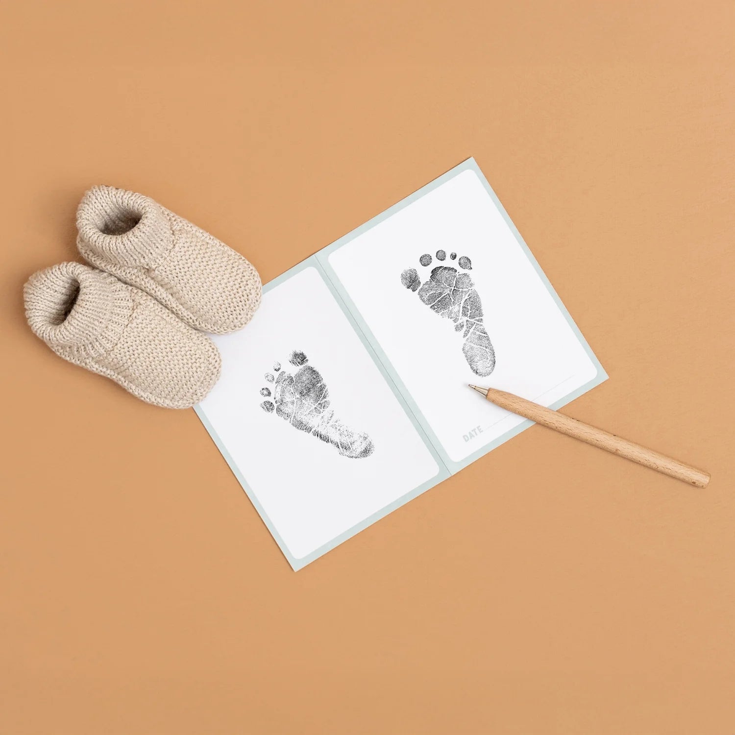 Baby's first foot print.