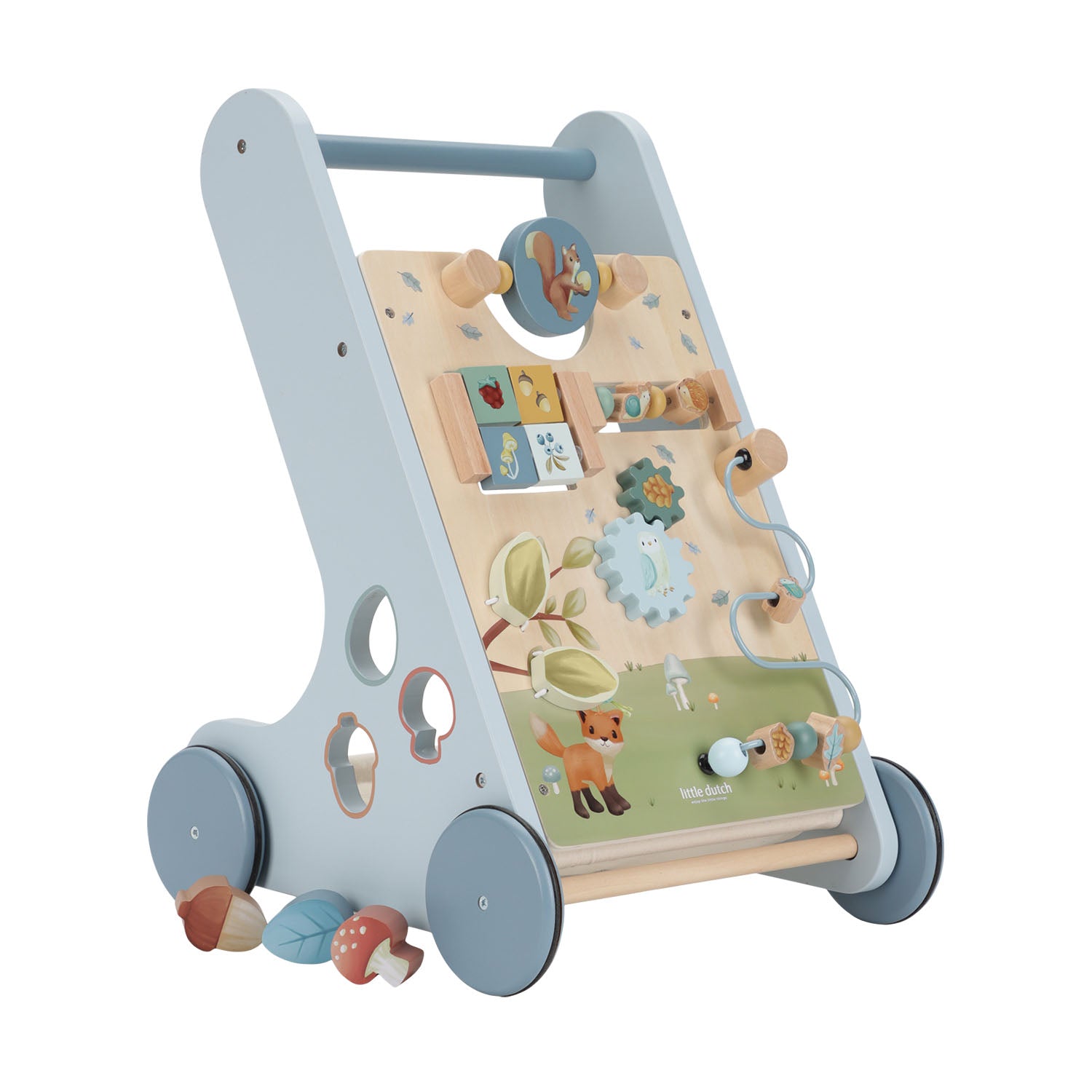  Little dutch wooden multi activity baby walker - forest friends
