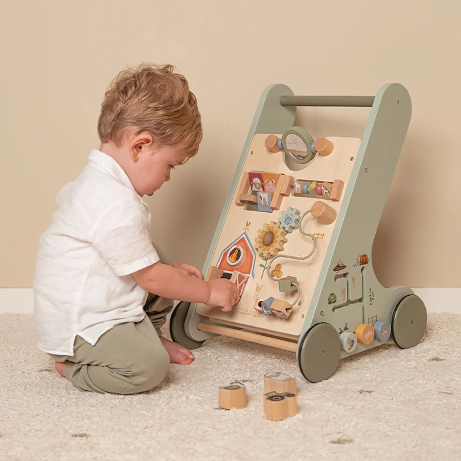 Little Dutch Multi-Activity Baby Walker - Little Farm