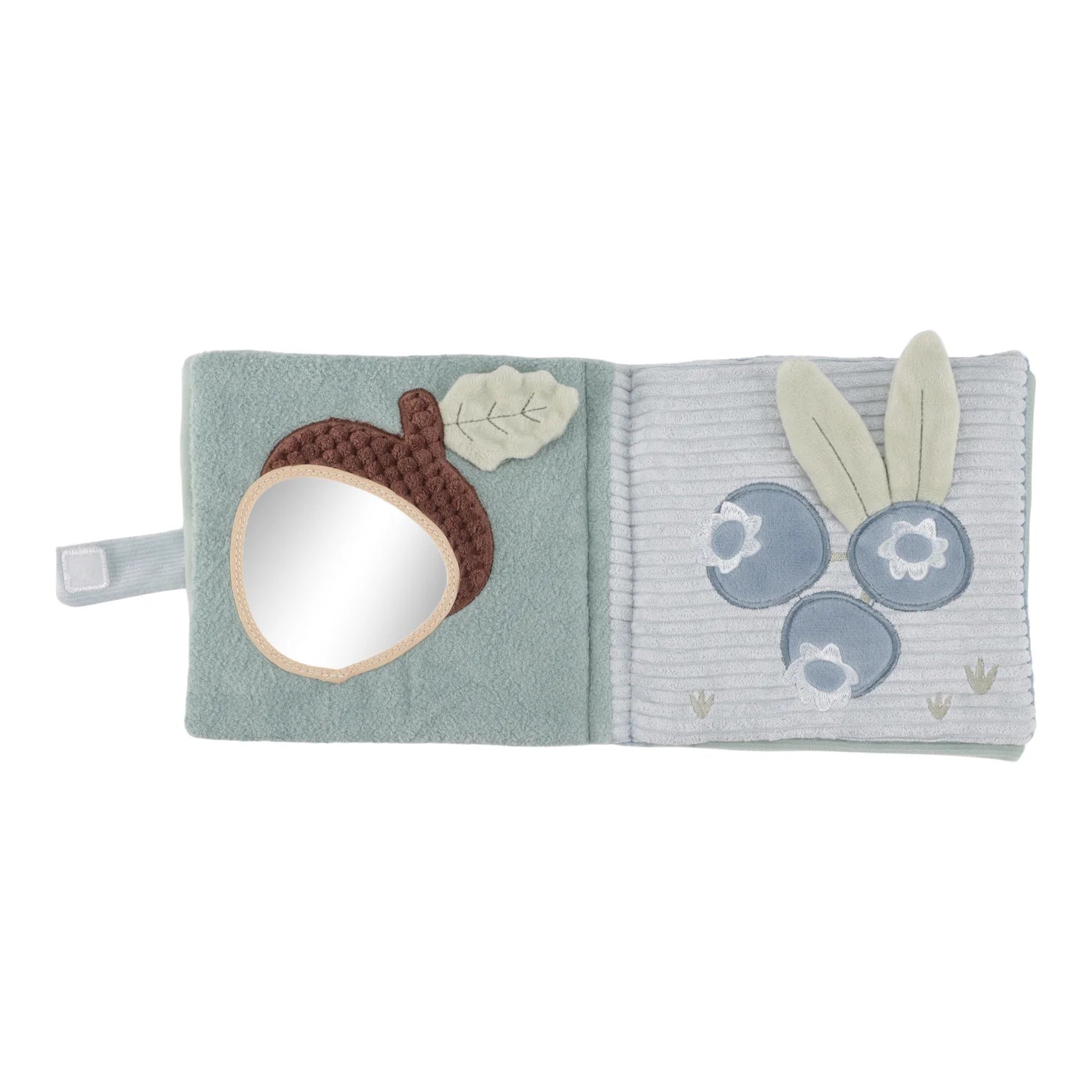 Forest Friends baby book with mirror.
