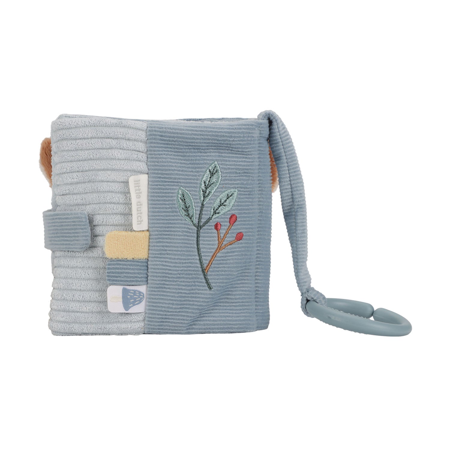 Back design of little dutch stroller booklet.