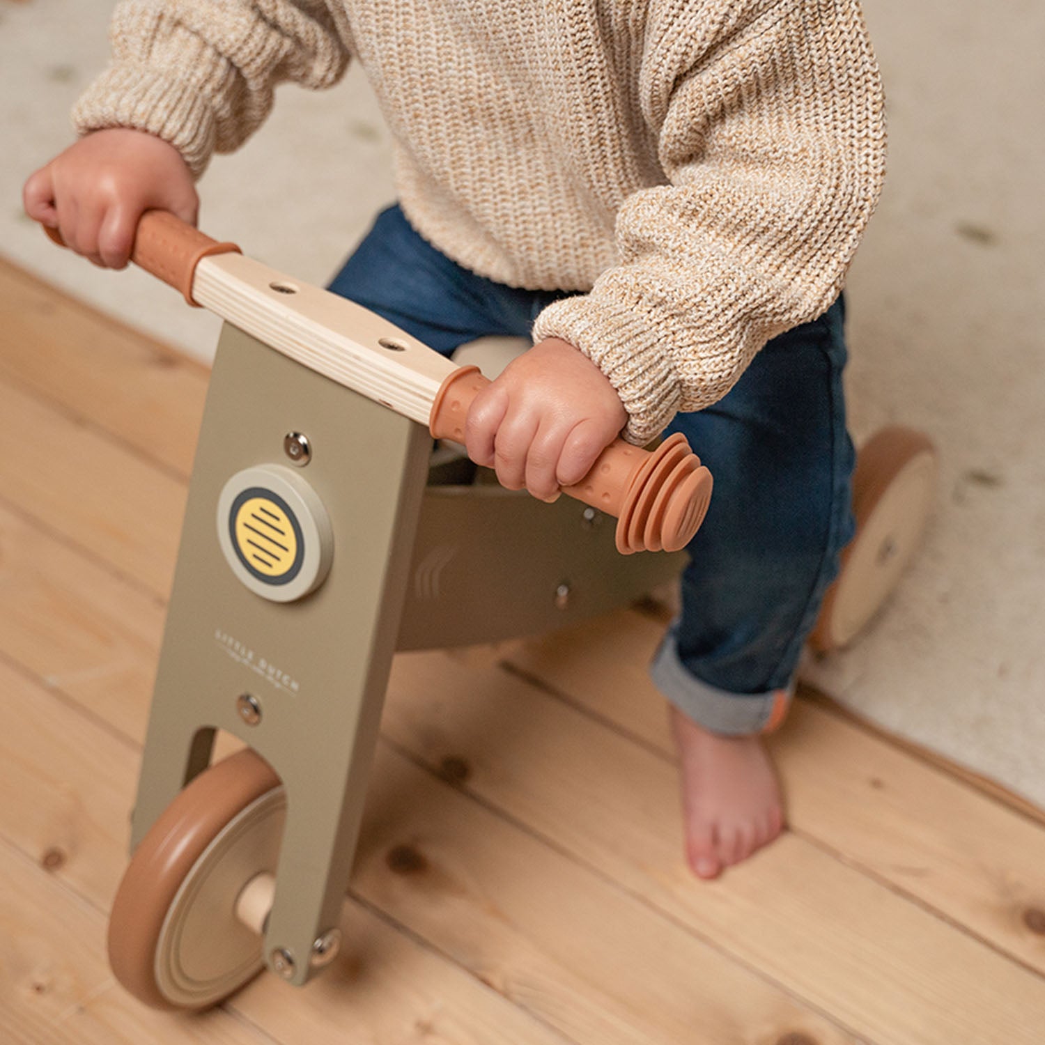 First balance tricycle for young children.