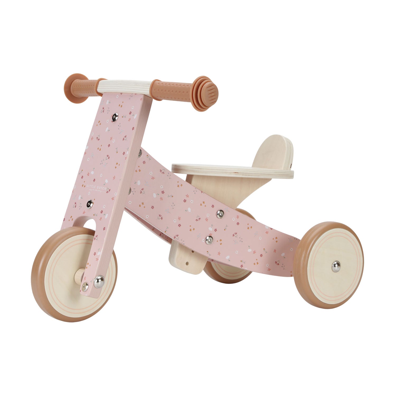 Little Dutch tricycle for toddlers in pink colour.