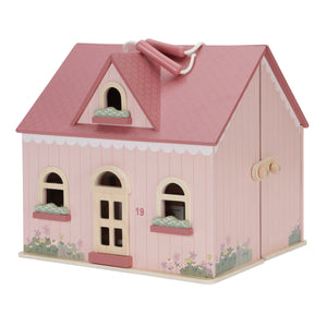 Little Dutch wooden portable dollhouse with pink details