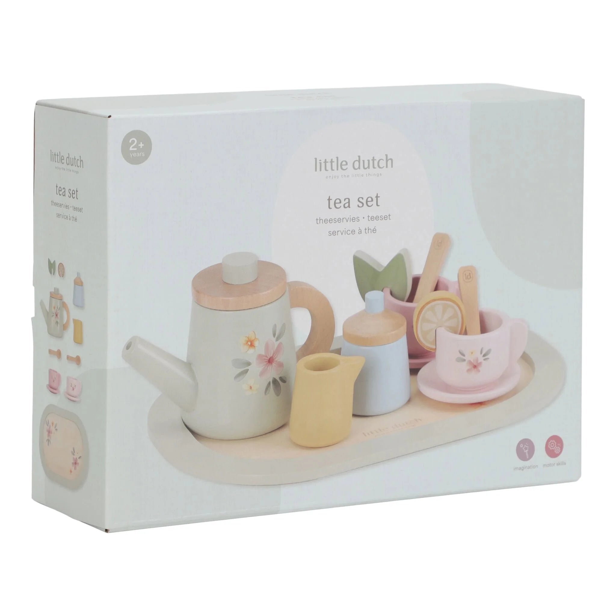 Wooden tea set - perfect gift for kids.