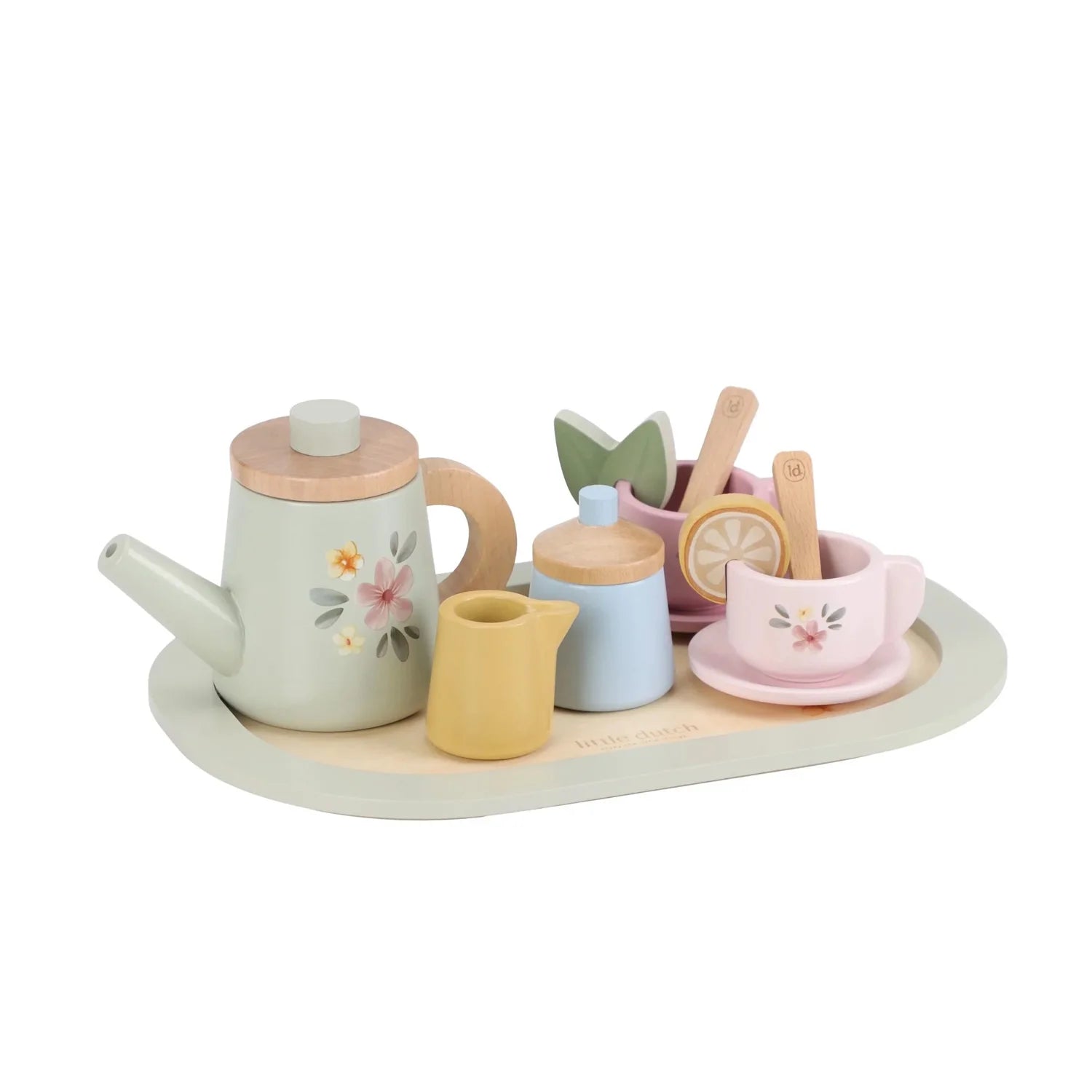 Little dutch wooden tea set FCS multicolour.