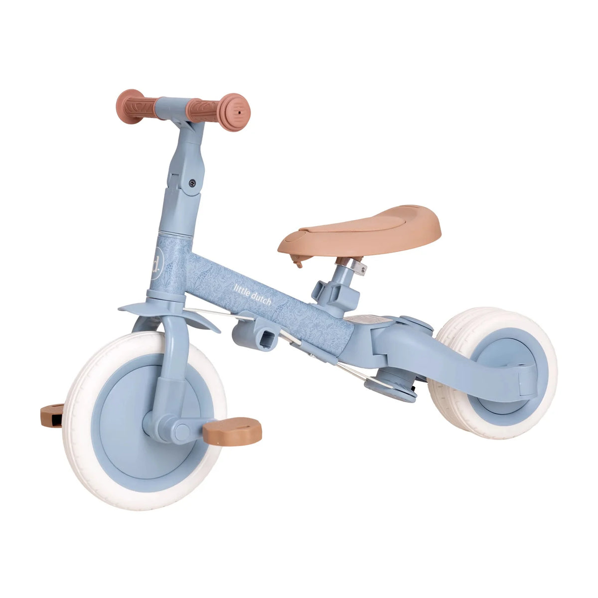 Natural wood finish Little Dutch tricycle convert into balance bike