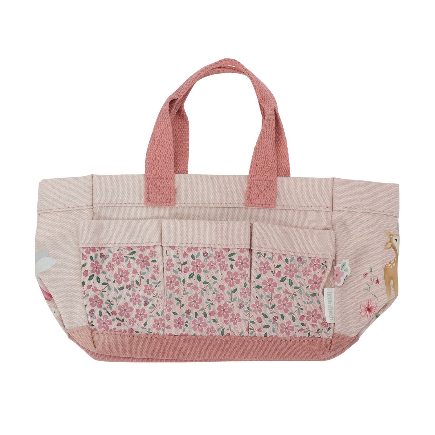 Durable canvas bag for holding kids’ garden tools