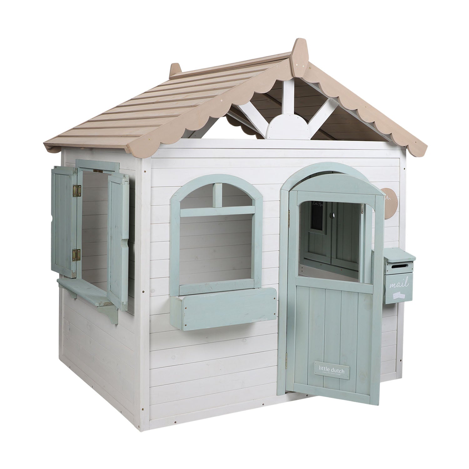 Little dutch wooden playhouse for kids