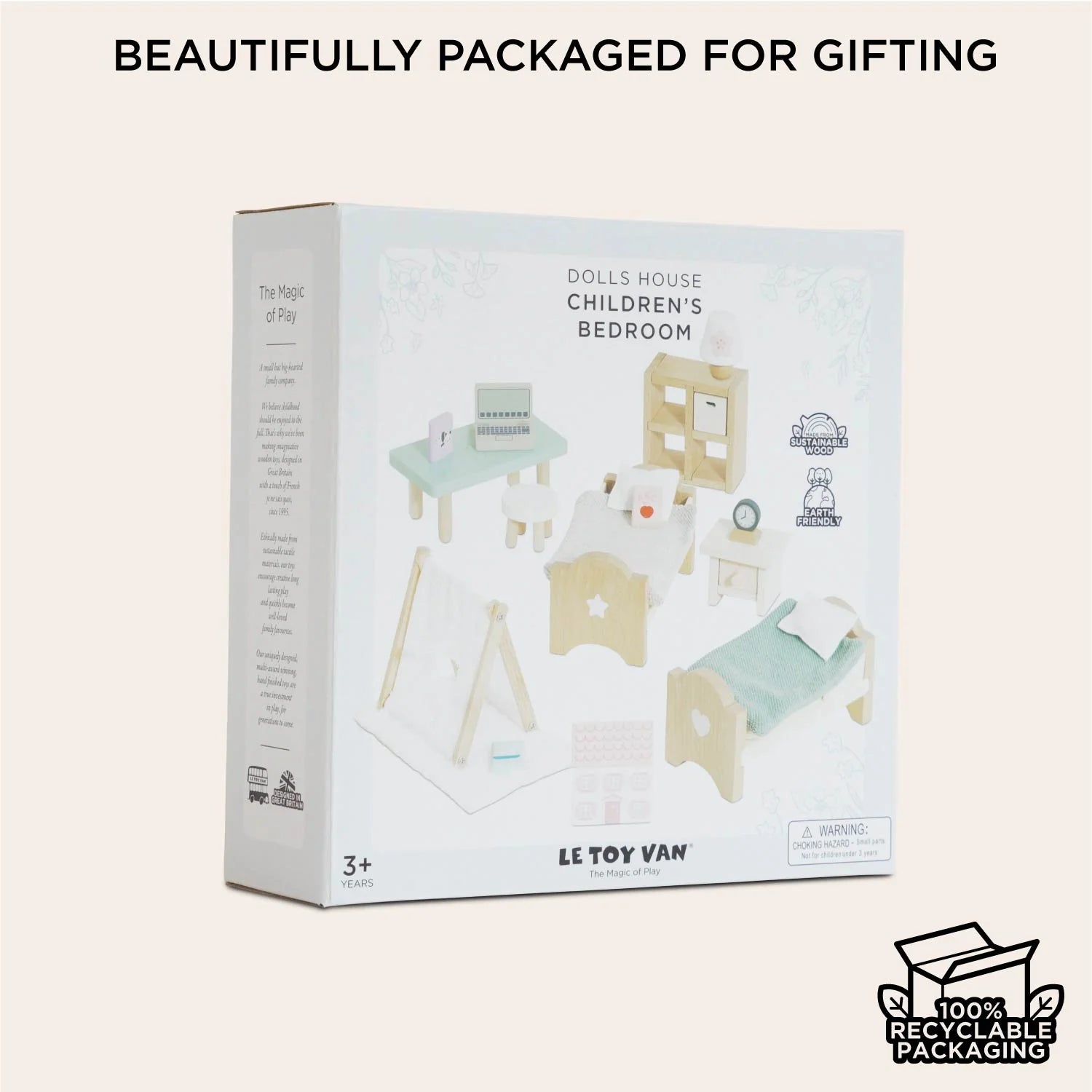 Le Toy Van Dolls House Child's Bedroom Furniture Set - 24 Piece