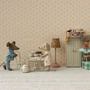 Elegant, vintage-inspired design for miniature tea parties.