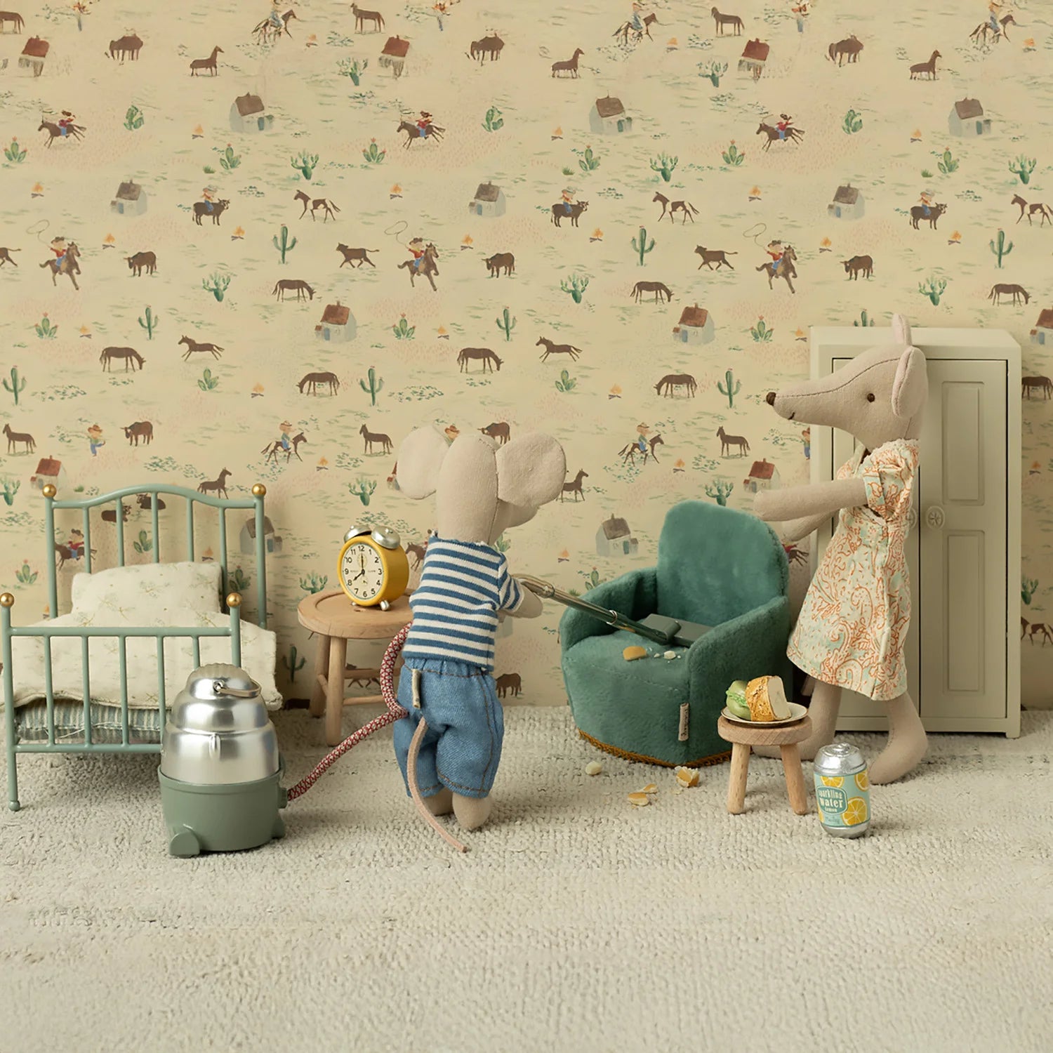 Miniature dollhouse chair accessory for Maileg mouse family.