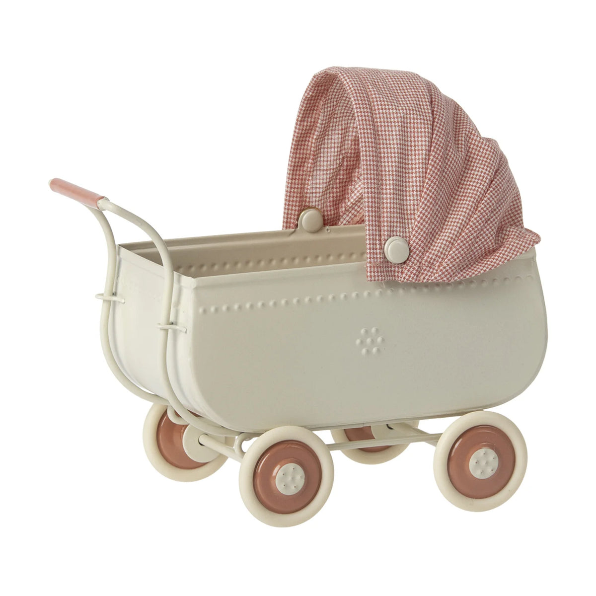 Micro Pram Maileg Micro Pram Toy for Dolls - Coral | Small Smart UK
