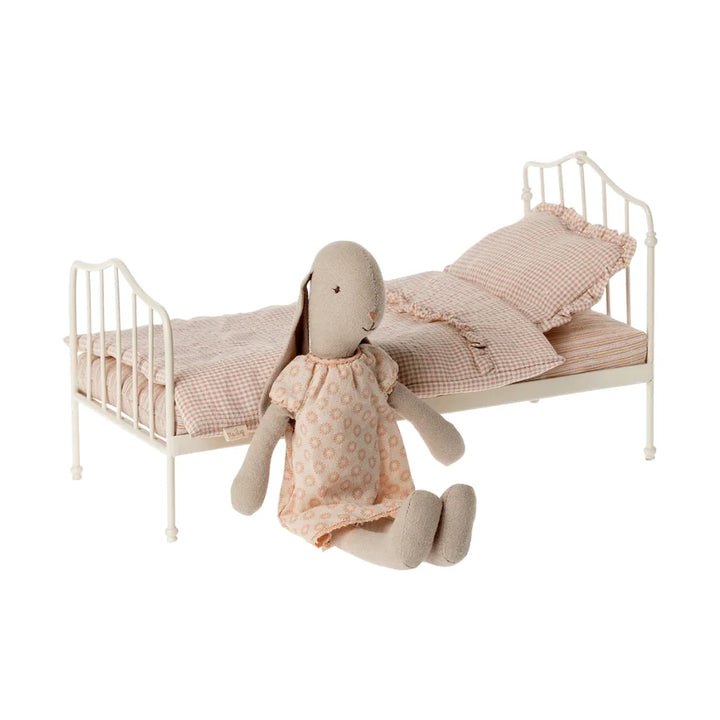 Maileg Miniature Bed Dollhouse Accessories Purple