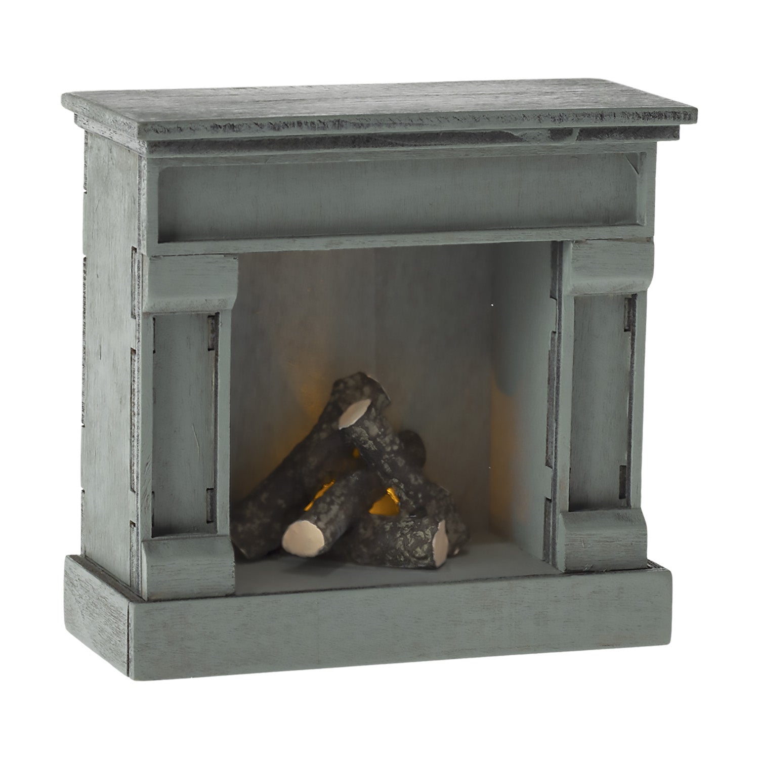 Miniature fireplace is a great toy for fostering imagination and creativity.