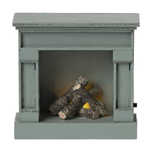 Maileg Miniature Fireplace - Blue