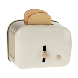 Maileg Miniature Toaster with two slices of bread