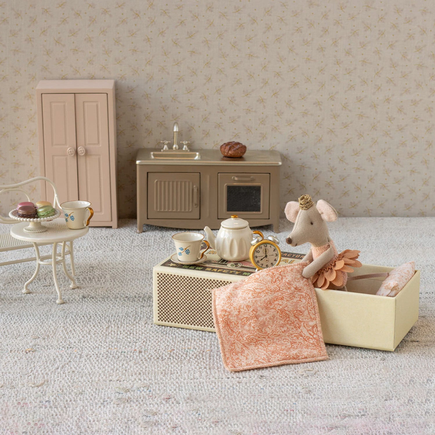 Maileg princess mouse little sister in matchbox perfect for kids.